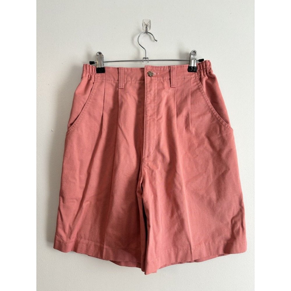 Vintage High Waist Pleated Lee Pink Women's Short  Size 8